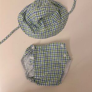 Bella Bliss classic bloomer and hat set